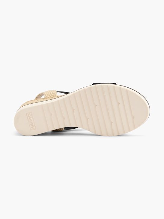 esprit con tacco sandalo nero deichmann
