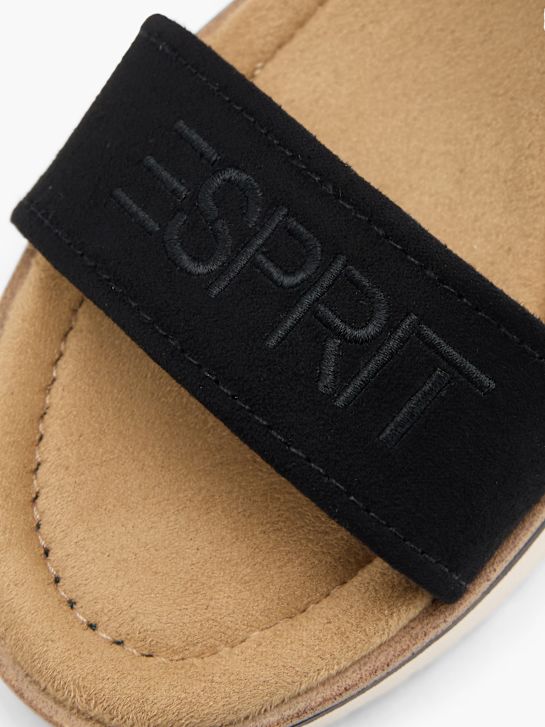 esprit con tacco sandalo nero deichmann