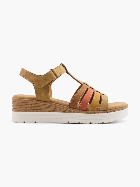 easy street con tacco sandalo marrone deichmann