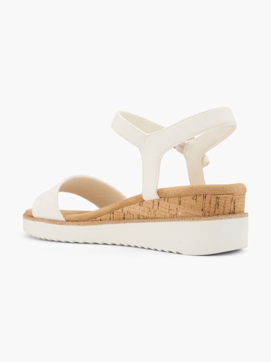 graceland con tacco sandalo bianco deichmann