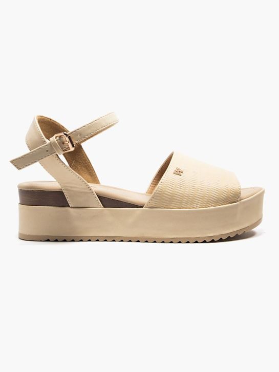 wrangler con tacco sandalo beige deichmann