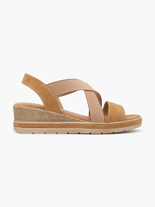 graceland con tacco sandalo beige deichmann