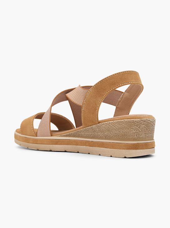 graceland con tacco sandalo beige deichmann