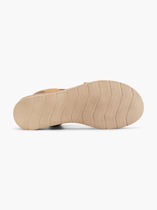 graceland con tacco sandalo beige deichmann