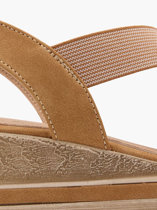graceland con tacco sandalo beige deichmann