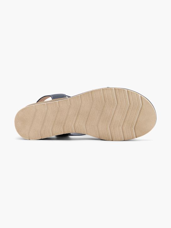 graceland con tacco sandalo blu deichmann