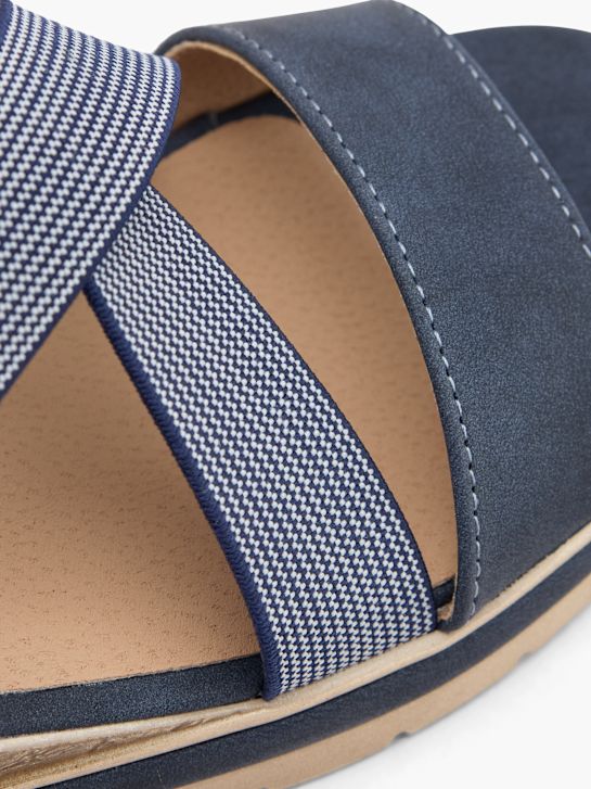 graceland con tacco sandalo blu deichmann