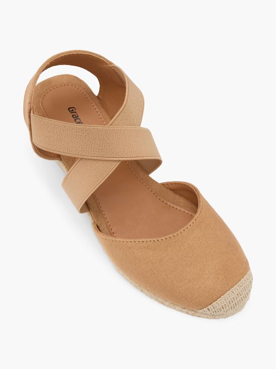 graceland con tacco sandalo beige deichmann