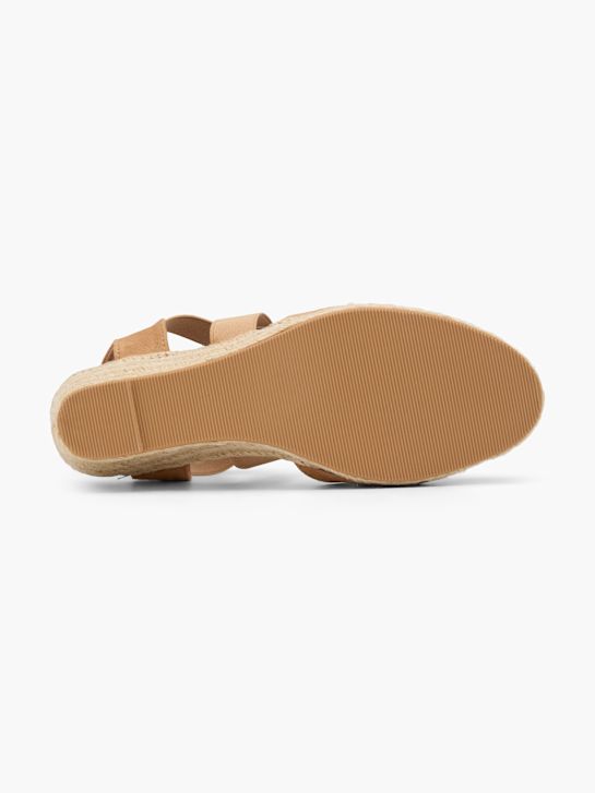 graceland con tacco sandalo beige deichmann