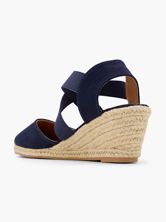 graceland con tacco sandalo blu deichmann