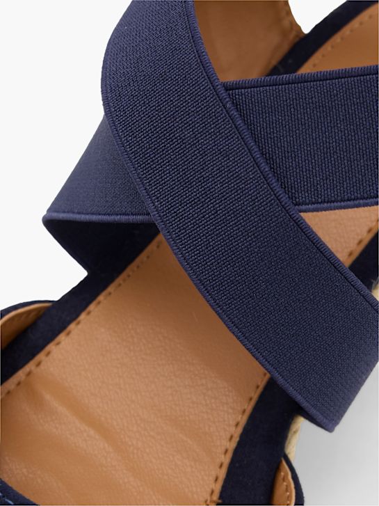 graceland con tacco sandalo blu deichmann