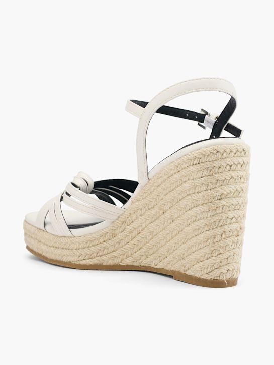passerella con tacco sandalo bianco deichmann