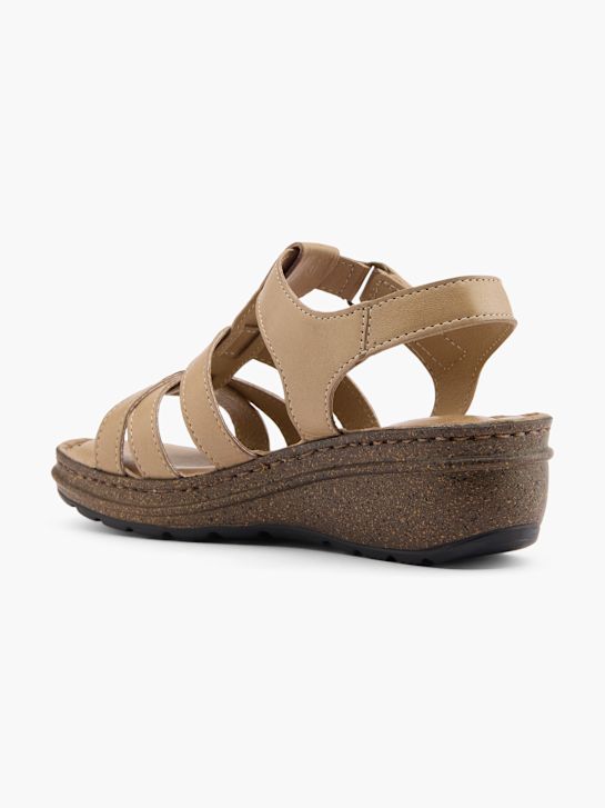 easy street con tacco sandalo beige deichmann