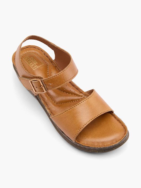 easy street con tacco sandalo cognac deichmann