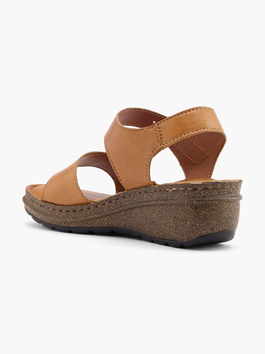 easy street con tacco sandalo cognac deichmann