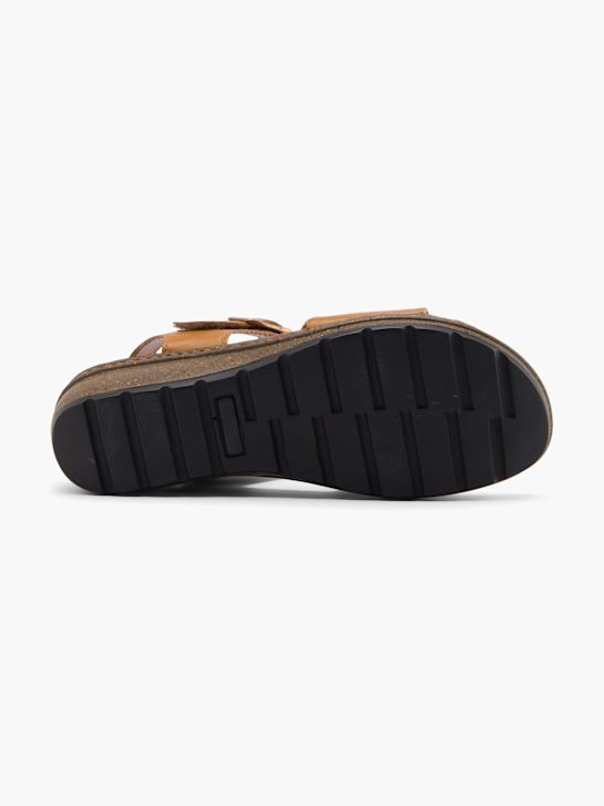 easy street con tacco sandalo cognac deichmann