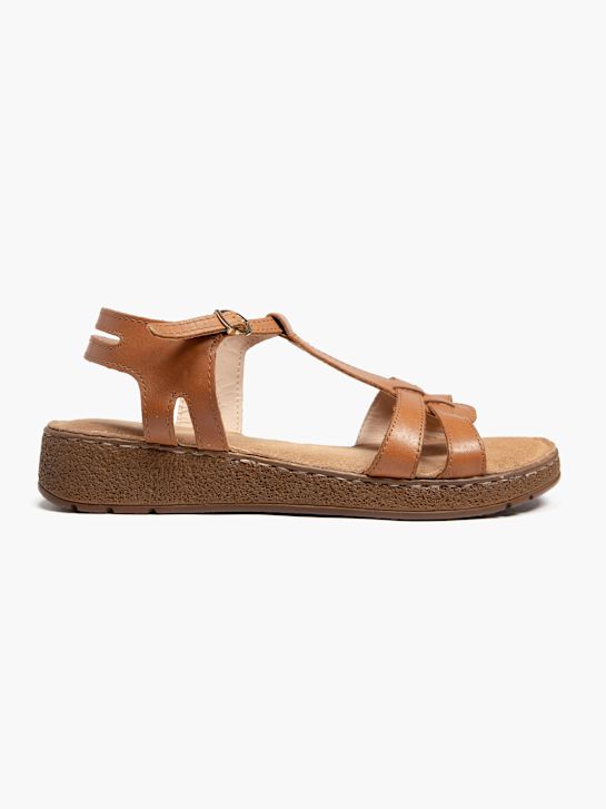 la 5th avenue con tacco sandalo beige deichmann