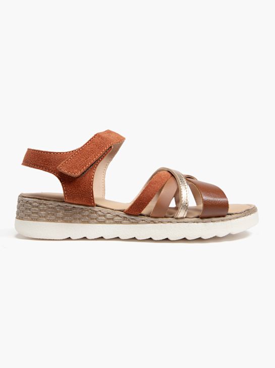 la 5th avenue con tacco sandalo marrone deichmann