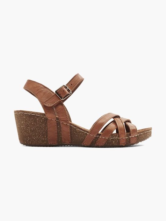 la 5th avenue con tacco sandalo marrone deichmann