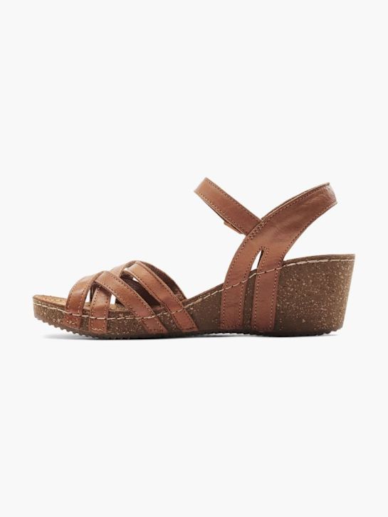 la 5th avenue con tacco sandalo marrone deichmann