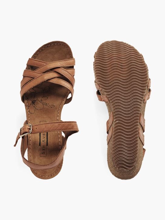 la 5th avenue con tacco sandalo marrone deichmann