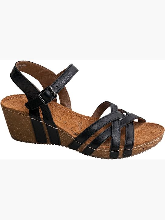la 5th avenue con tacco sandalo nero deichmann