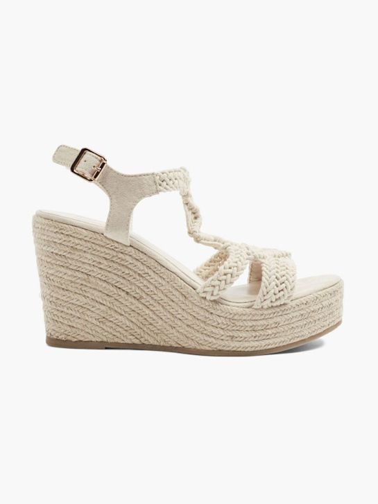 graceland con tacco sandalo beige deichmann