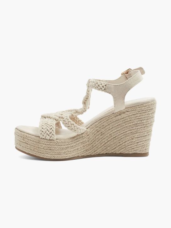 graceland con tacco sandalo beige deichmann