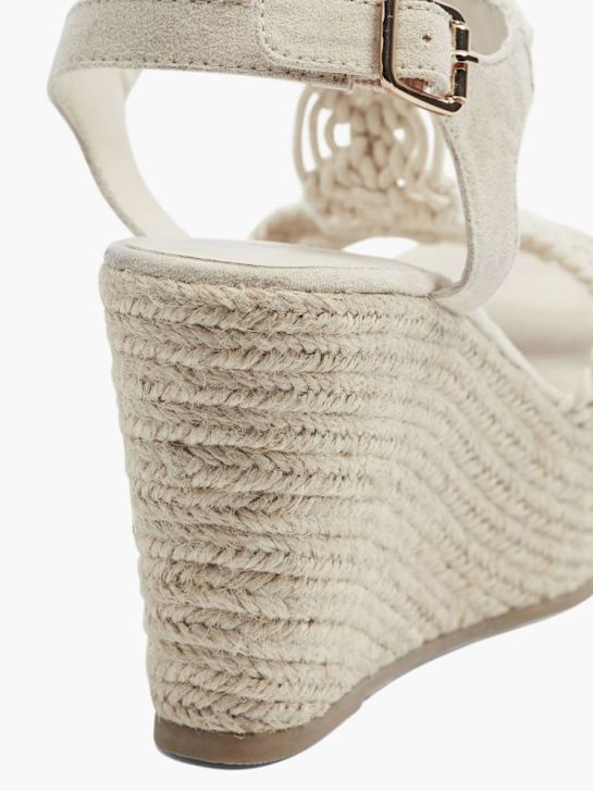 graceland con tacco sandalo beige deichmann