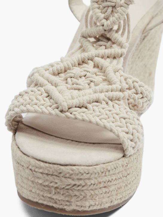 graceland con tacco sandalo beige deichmann