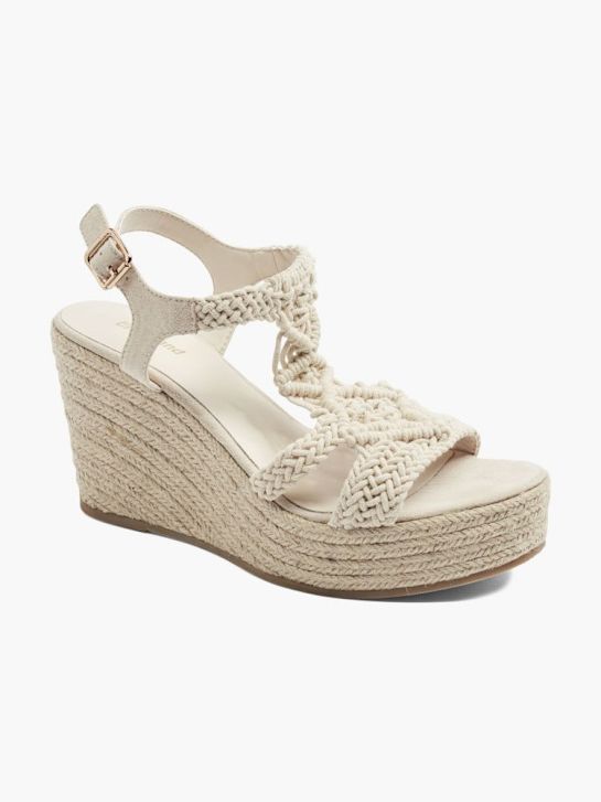 graceland con tacco sandalo beige deichmann
