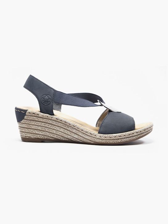 rieker con tacco sandalo blu deichmann