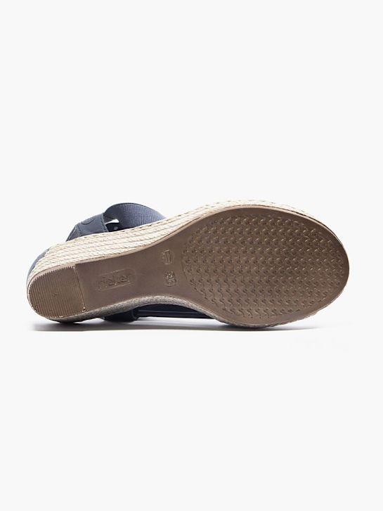 rieker con tacco sandalo blu deichmann