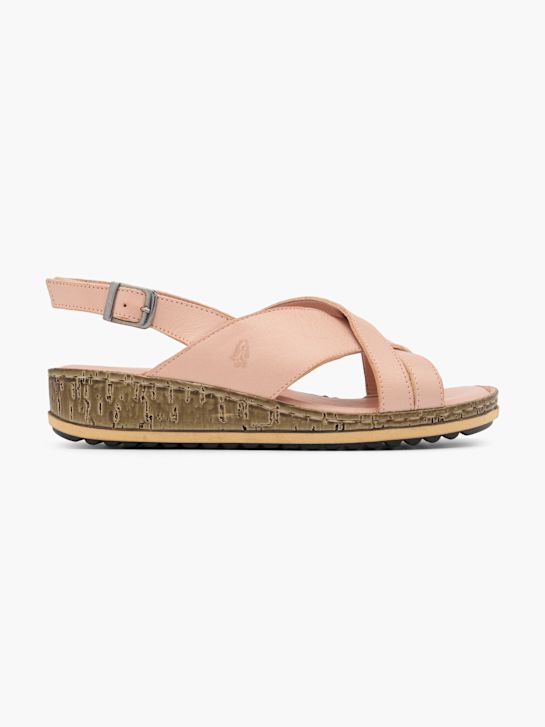 hush puppies sandalo con tacco rosa deichmann