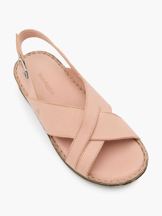 hush puppies sandalo con tacco rosa deichmann