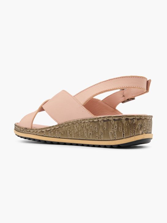 hush puppies sandalo con tacco rosa deichmann