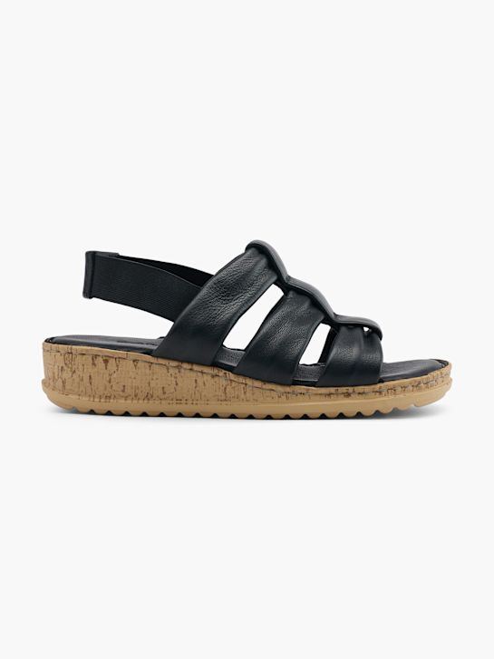 hush puppies con tacco sandalo nero deichmann