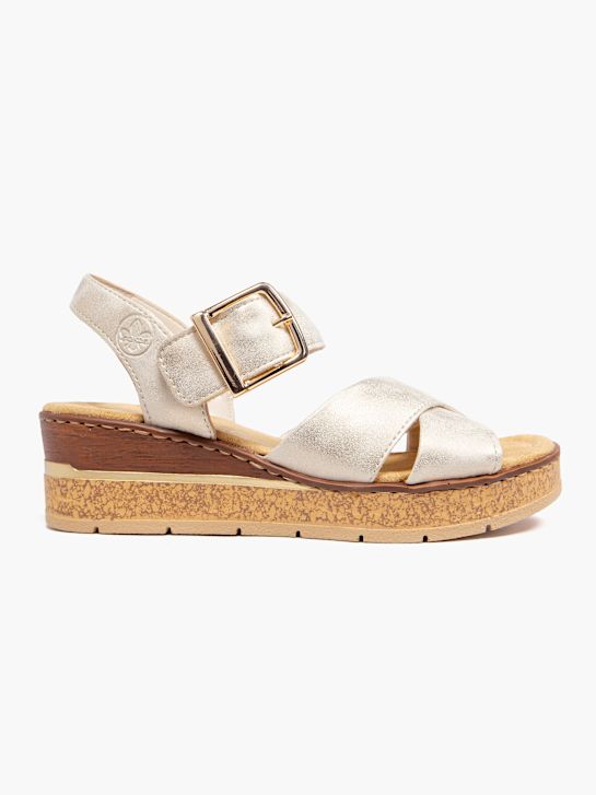 rieker con tacco sandalo beige deichmann