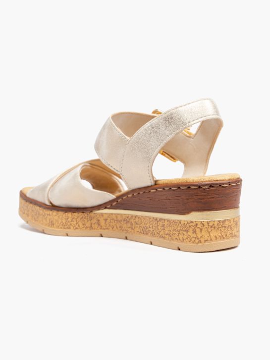 rieker con tacco sandalo beige deichmann