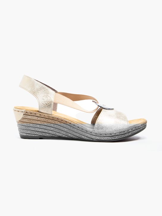 rieker con tacco sandalo beige deichmann