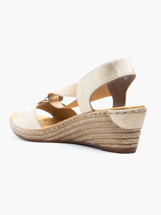 rieker con tacco sandalo beige deichmann