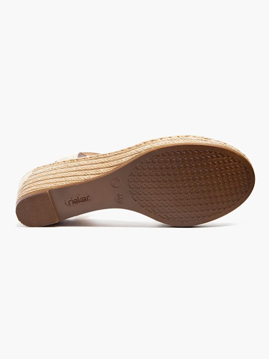 rieker con tacco sandalo beige deichmann