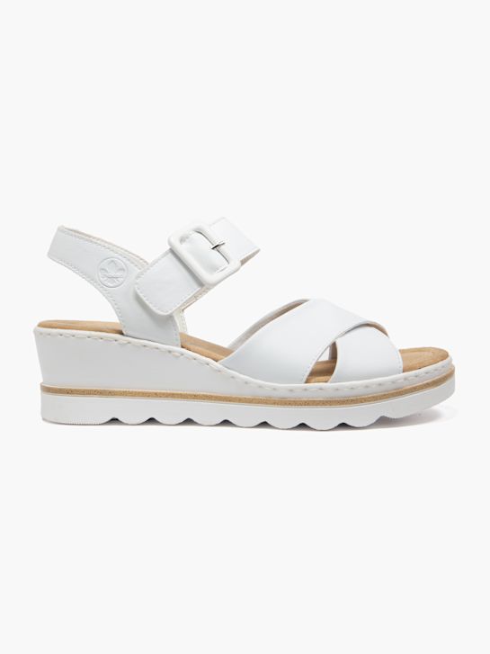 rieker con tacco sandalo bianco deichmann