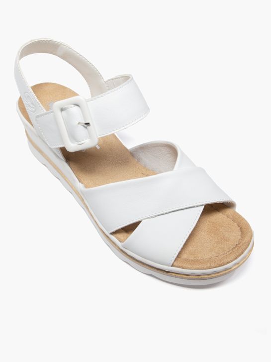 rieker con tacco sandalo bianco deichmann