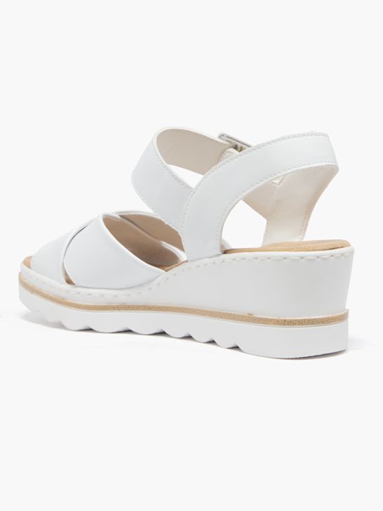 rieker con tacco sandalo bianco deichmann