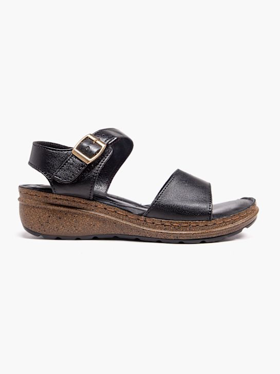easy street con tacco sandalo nero deichmann