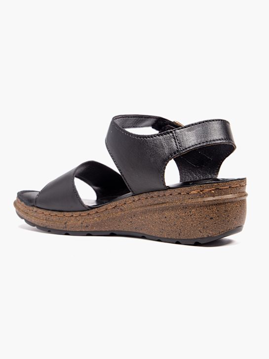 easy street con tacco sandalo nero deichmann