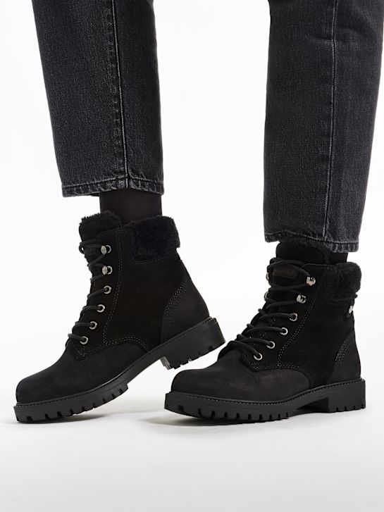 landrover lace-up boot black deichmann