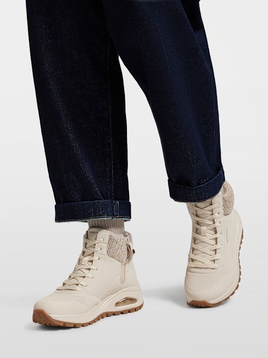 skechers uno rugged lace-up boot beige deichmann