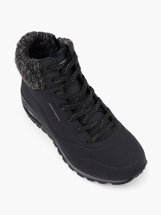 skechers uno rugged lace-up boot black deichmann